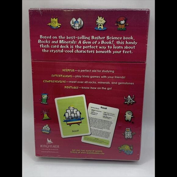 Basher Flashcards: Rocks and Minerals: A Diamond Deck (Basher Science) - GOOD - Picture 2 of 5